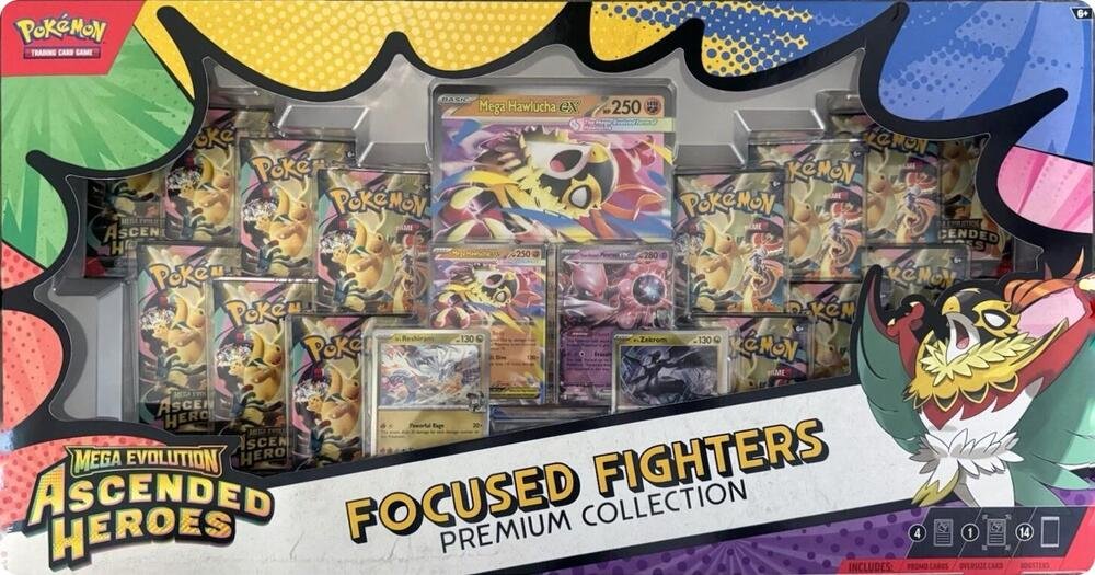 Pokémon TCG: Ascended Heroes Focused Fighters Premium Collection (Sam's Club)