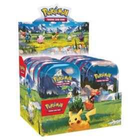 Pokémon TCG: Mega Evolution Ascended Heroes Mini Tin Display SEALED (10 Tins) (Small Tear)