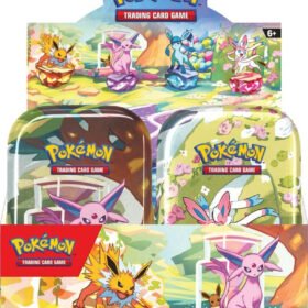 Pokémon TCG: Scarlet & Violet Prismatic Evolutions Mini Tin Display (8 Tins)