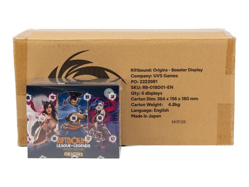 Riftbound: League of Legends TCG Origins Booster Box Case (6 Boxes)